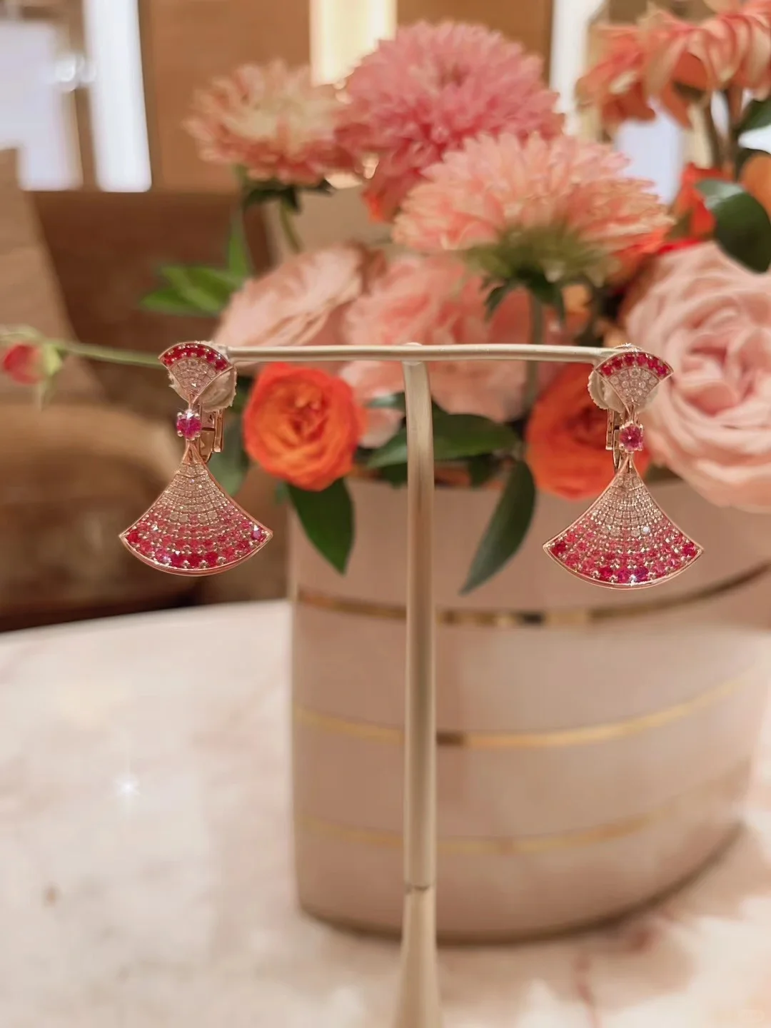 Bvlgari Divas’ Dream Earrings - Full Diamond - Best Replica Jewelry™