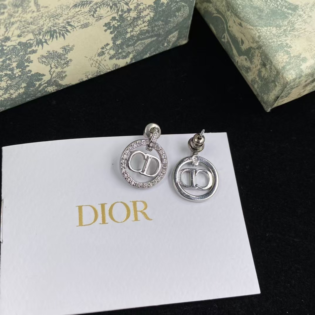 Dior Round Hoop CD Earrings - Best Replica Jewelry™