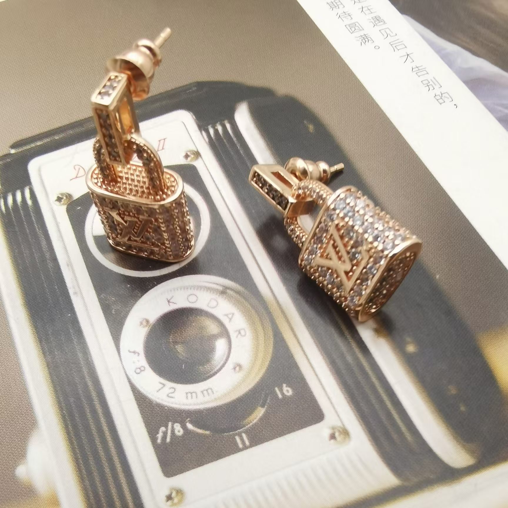 Louis Vuitton Lock Earrings - Best Replica Jewelry™