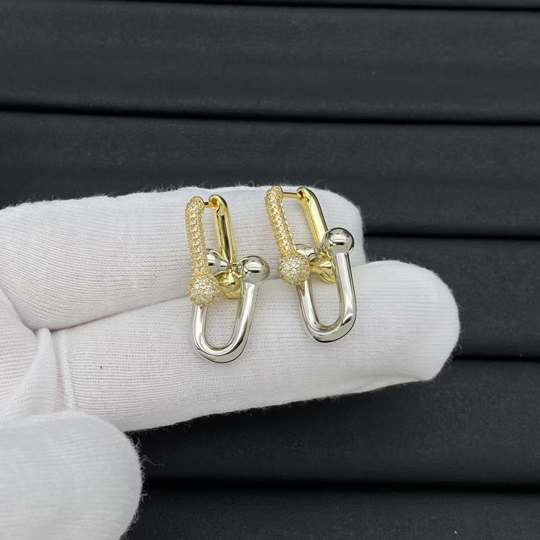 Tiffany HardWear Large Link Earrings - Best Replica Jewelry™