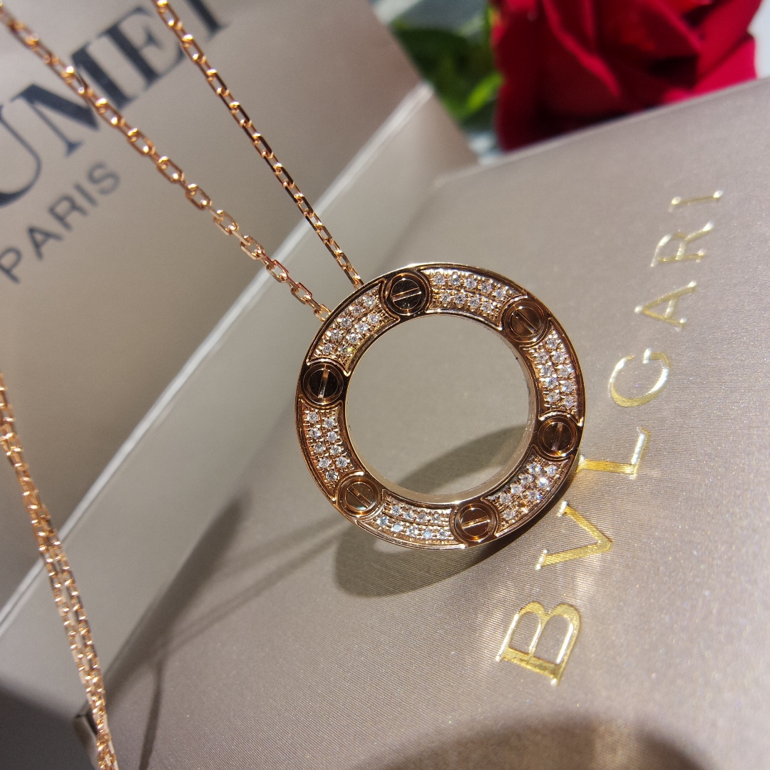 Cartier Big LEVE LOVE Pendant Necklace - Best Replica Jewelry™