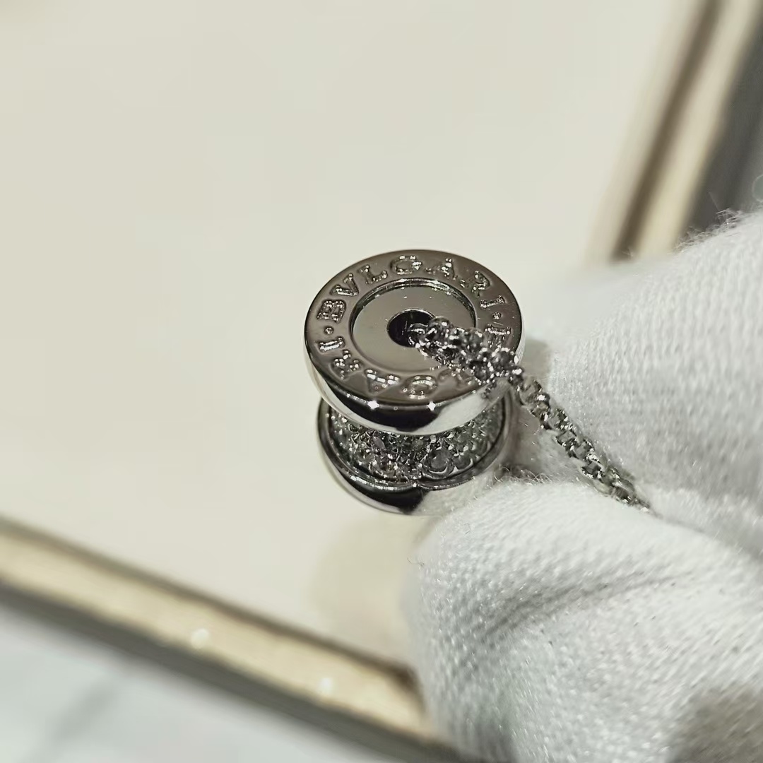 Bvlgari B.zero1 Necklace - Full Diamond - Best Replica Jewelry™