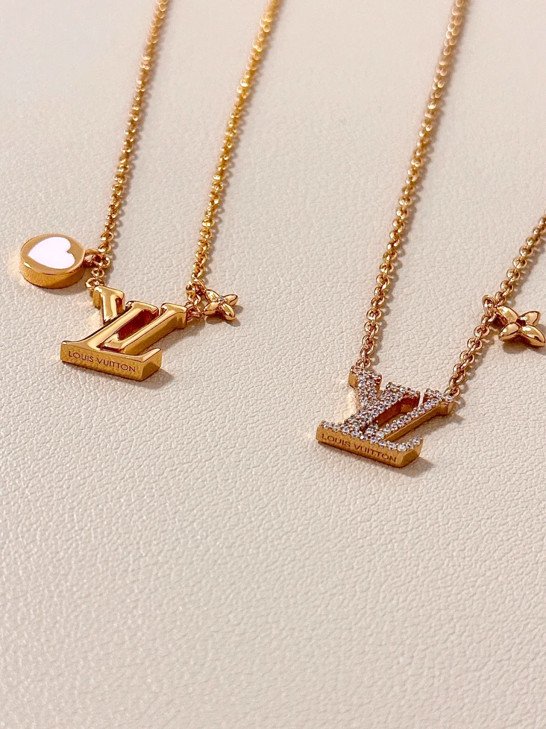 Louis Vuitton LV Letter Pendant Necklaces - Best Replica Jewelry™