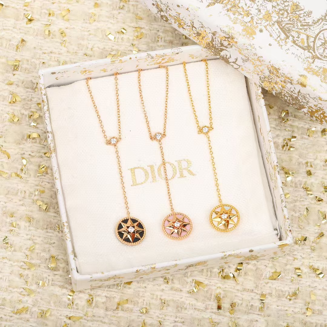Dior Rose Des Vents Compass Pendant Y Necklace - Best Replica Jewelry™