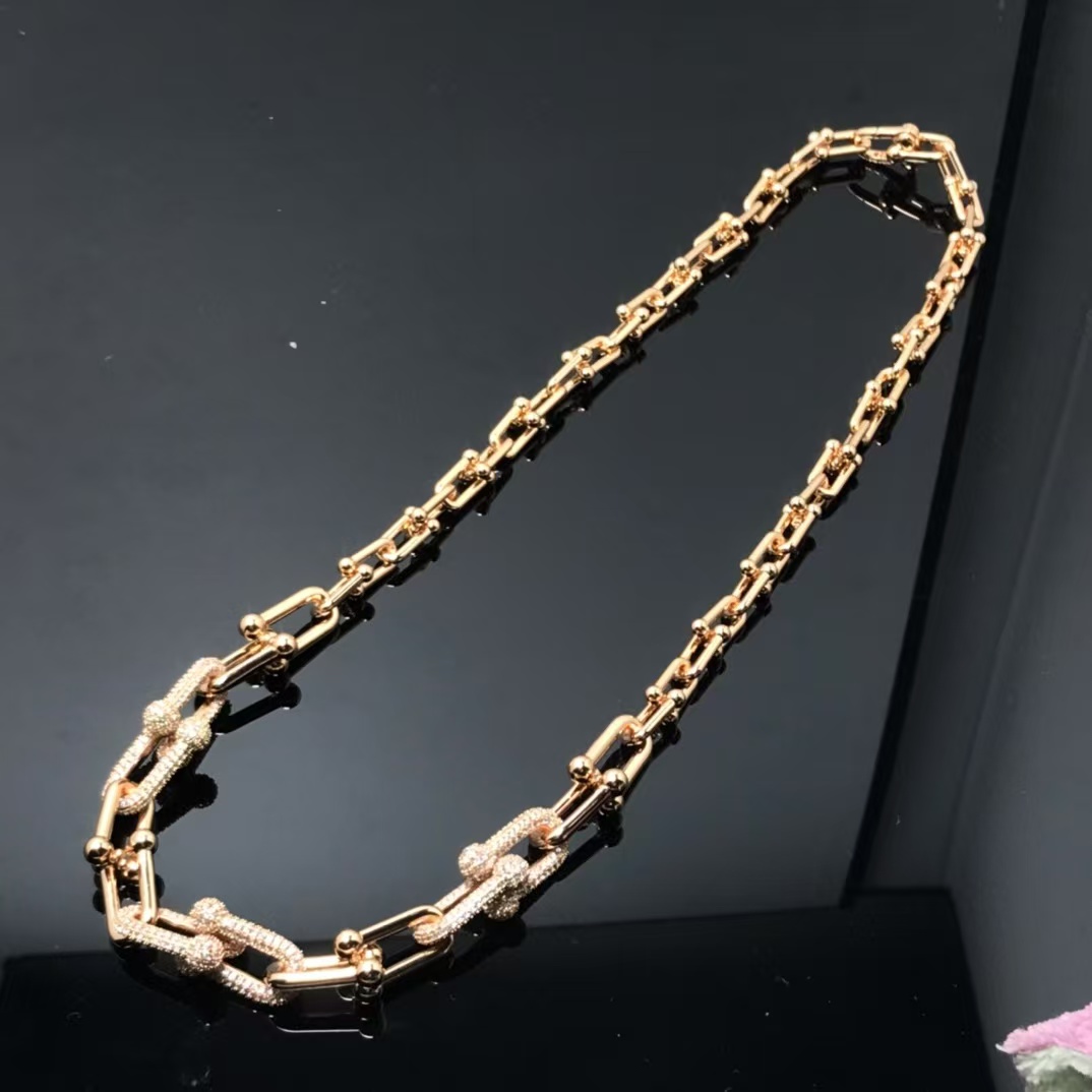 Tiffany HardWear Graduated Link Necklace - Best Replica Jewelry™