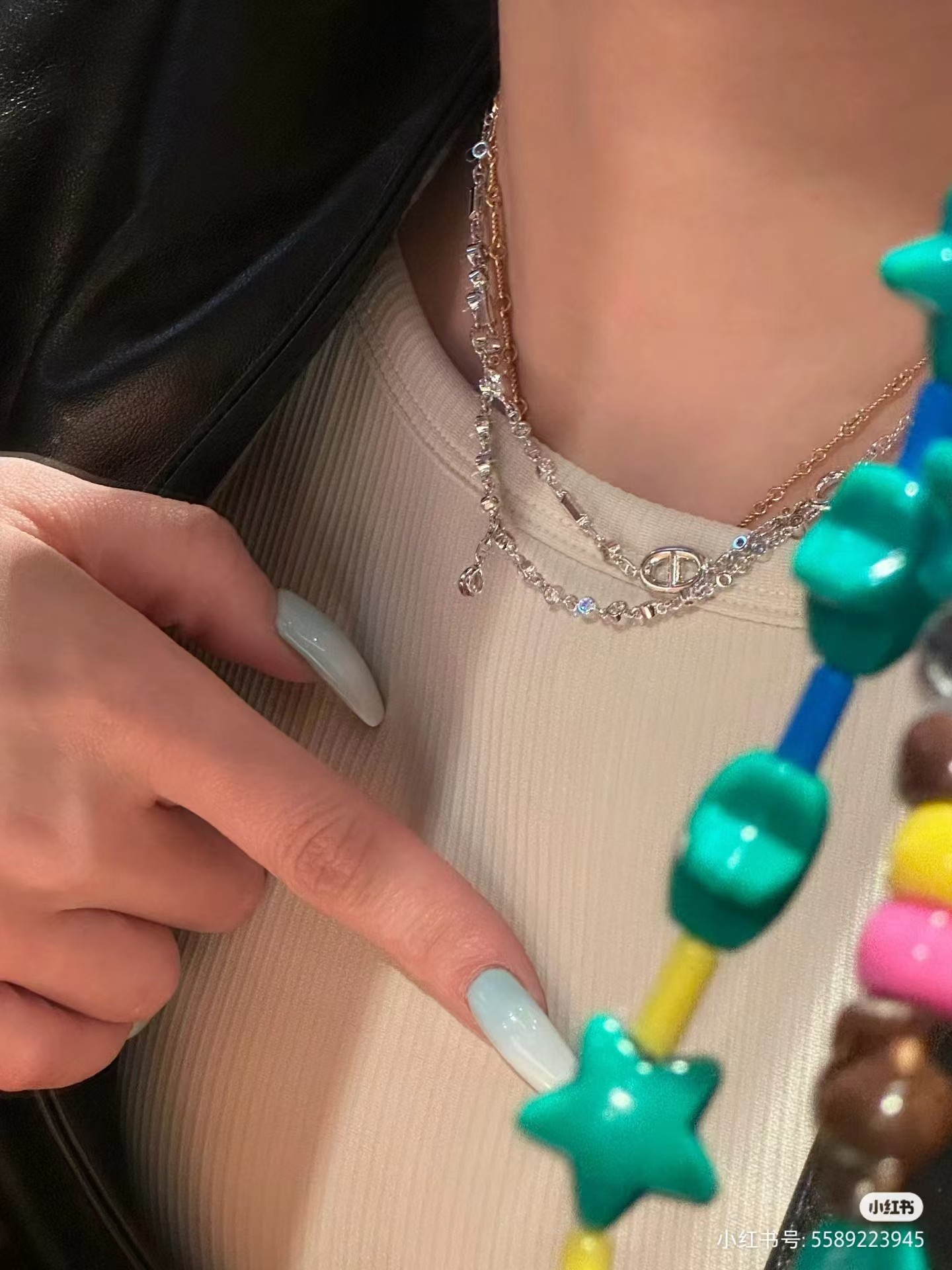 Hermes Pig Nose Teardrop Diamond Pendant Necklace - Best Replica Jewelry™