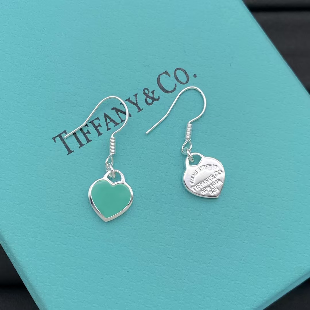 Tiffany Hook Heart Drop Earrings - Best Replica Jewelry™