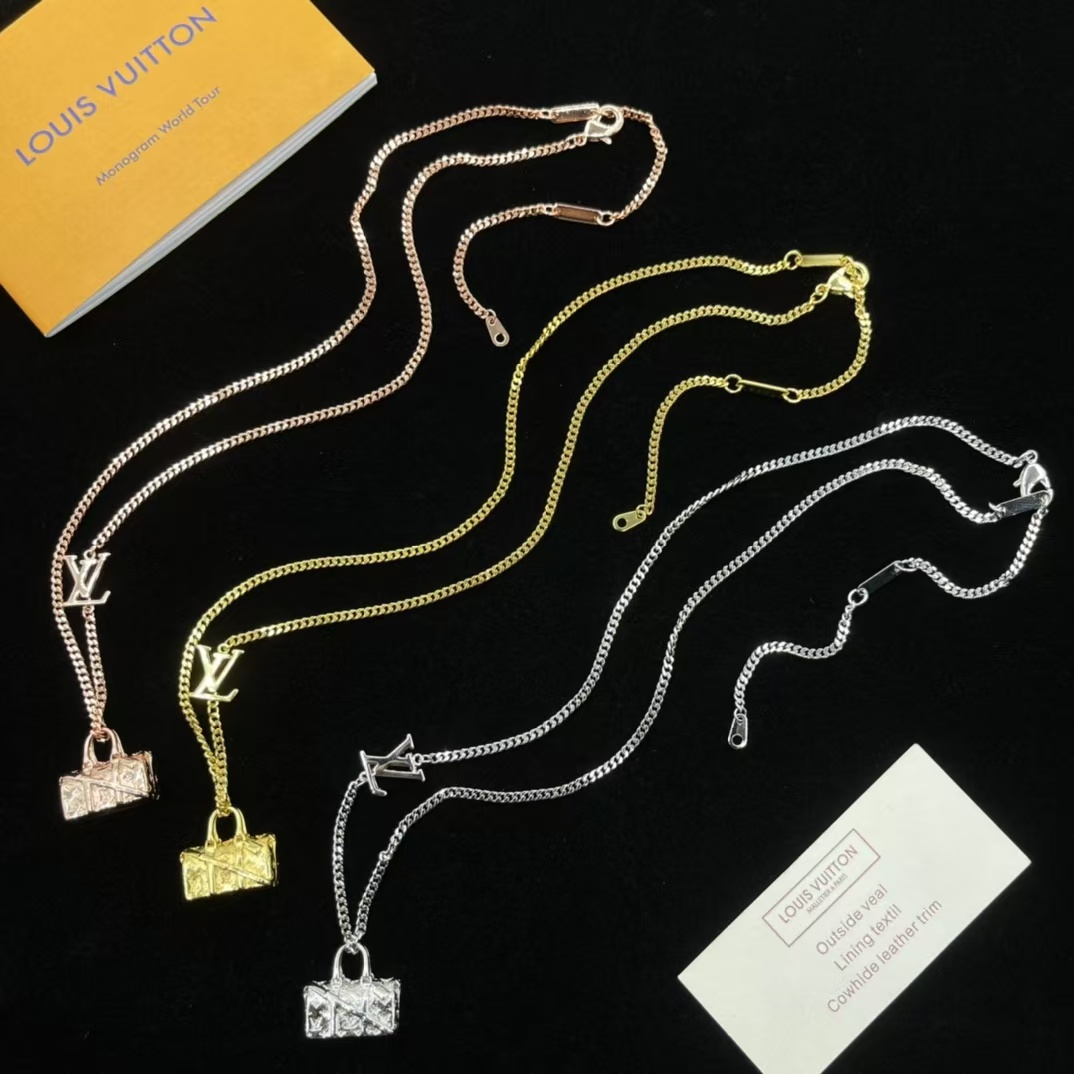 Louis Vuitton Bag Pendant Necklace - Best Replica Jewelry™