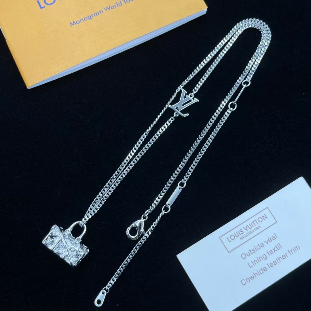 Louis Vuitton Bag Pendant Necklace - Best Replica Jewelry™