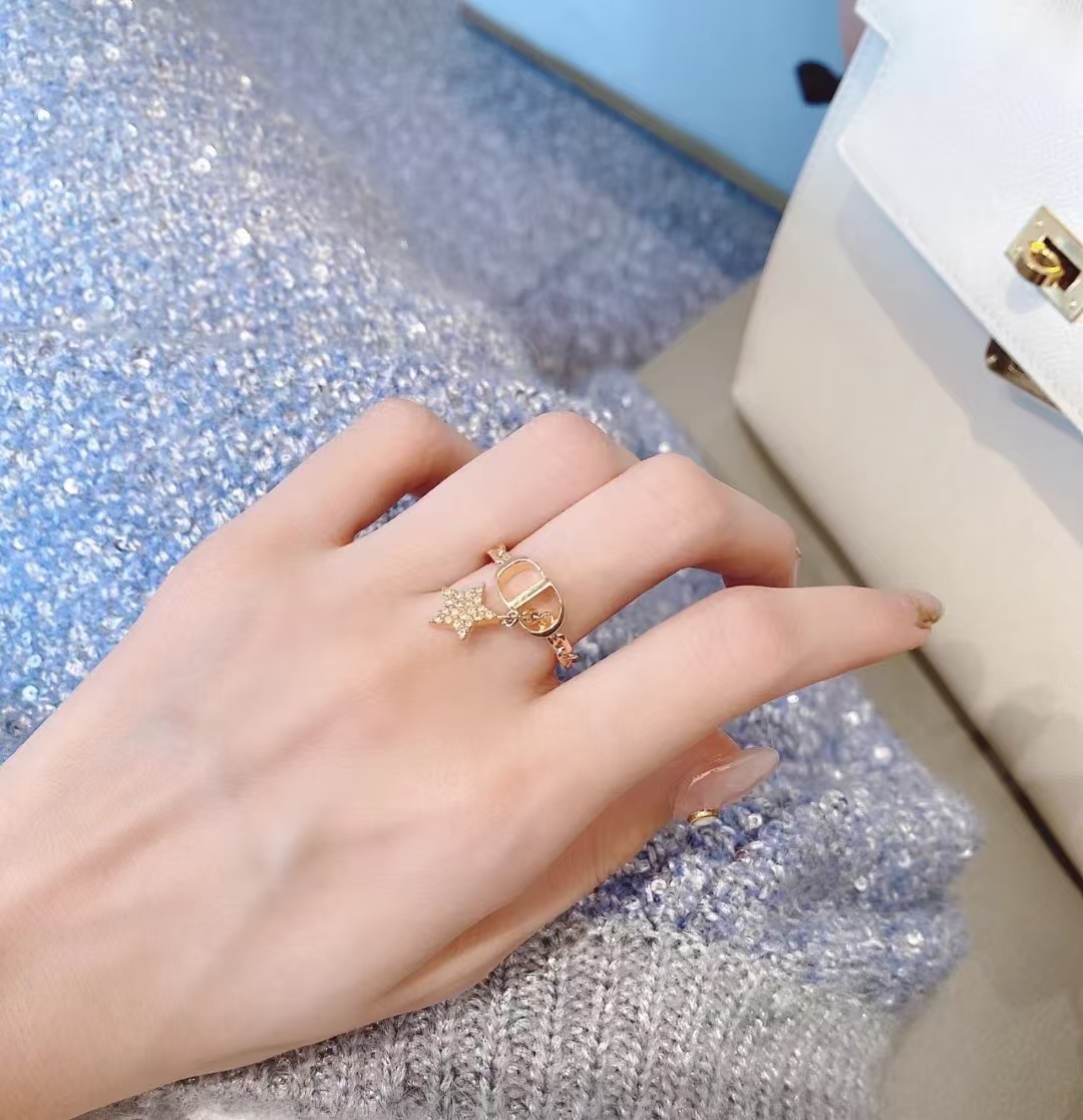 Dior CD Star Dangle Ring - Best Replica Jewelry™