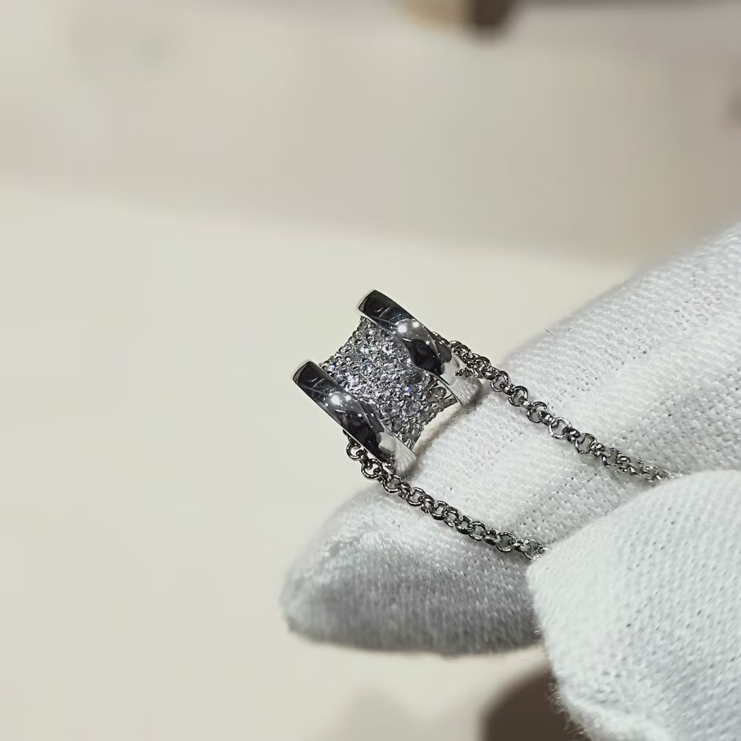 Bvlgari B.zero1 Necklace - Full Diamond - Best Replica Jewelry™