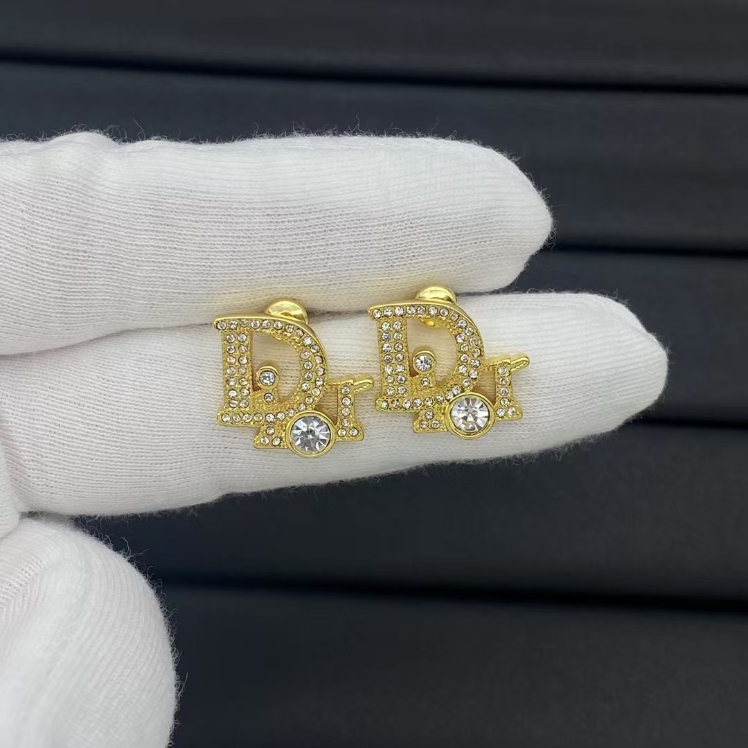 Dior Diamond Paved Earring Stud - Best Replica Jewelry™