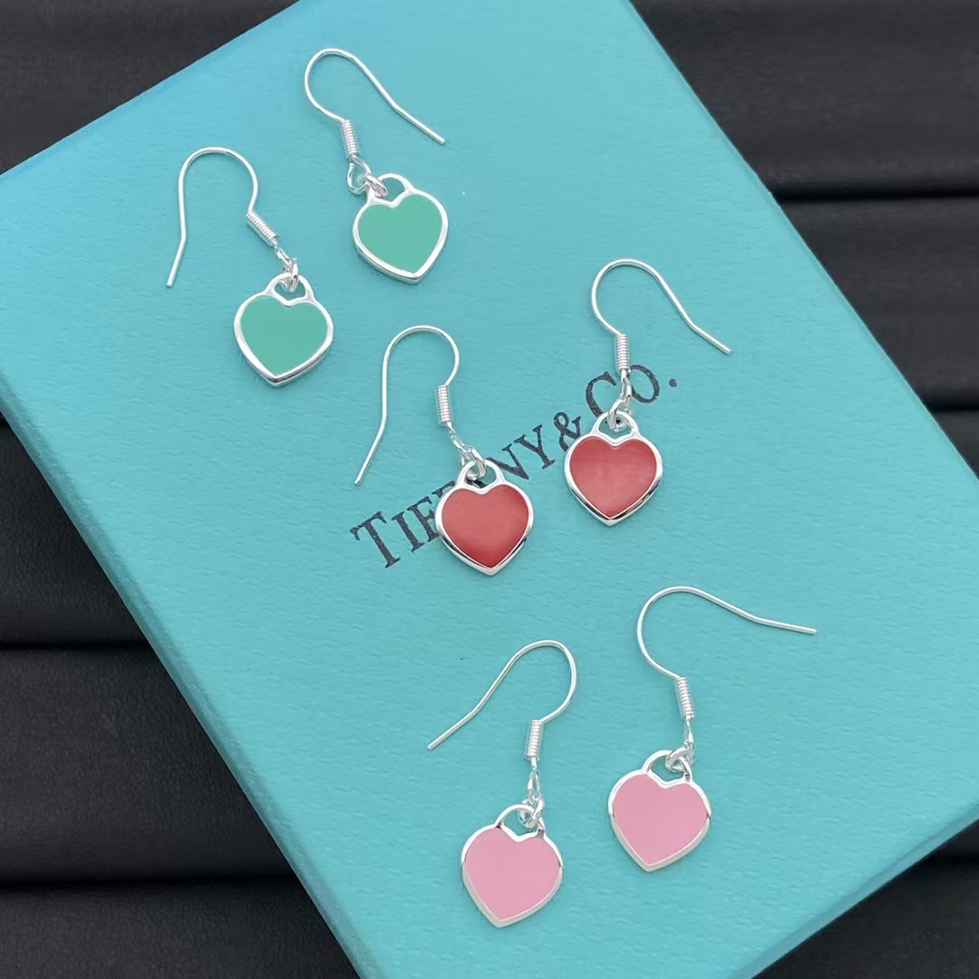 Tiffany Hook Heart Drop Earrings - Best Replica Jewelry™