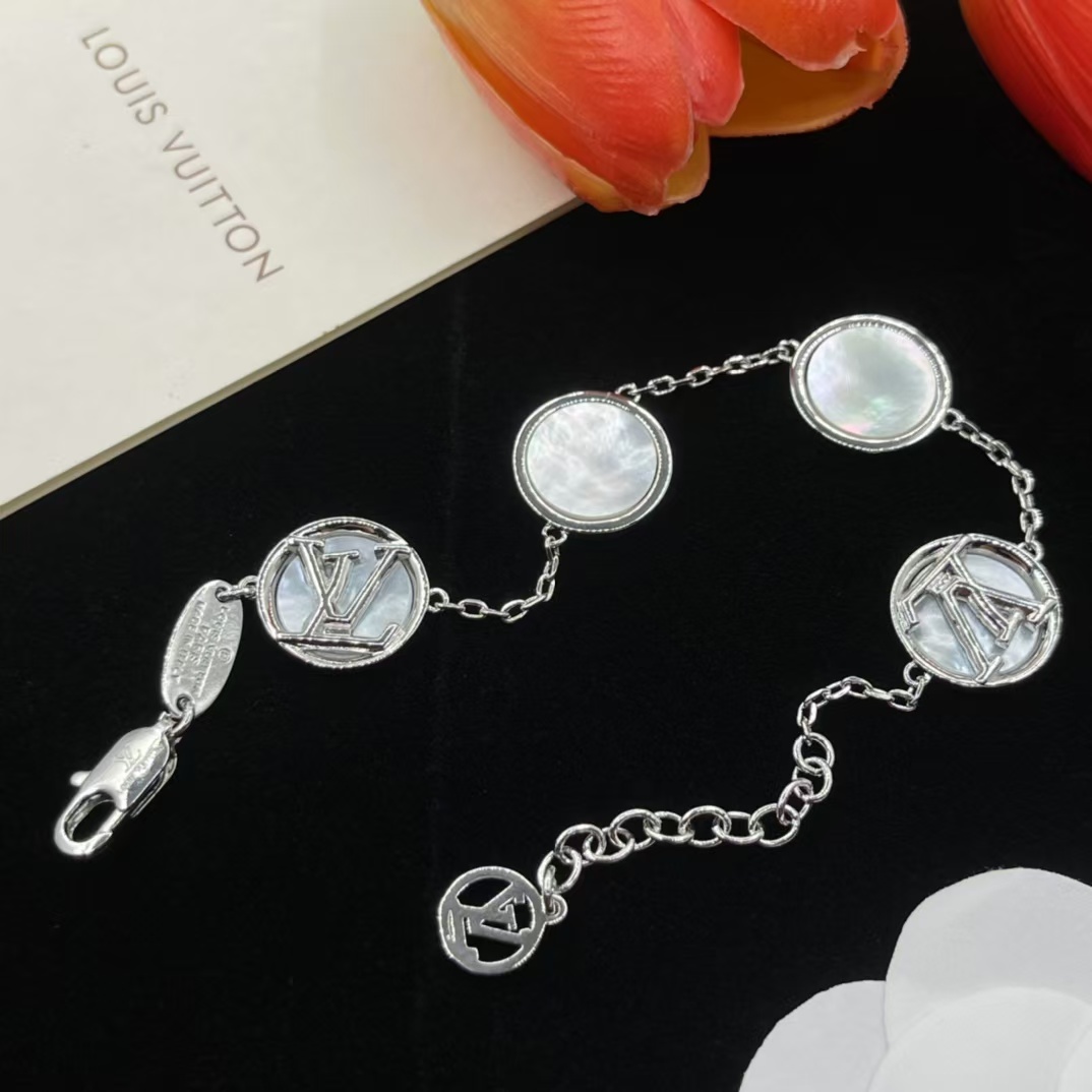 Louis Vuitton 4 LV Letters Bracelet - Best Replica Jewelry™