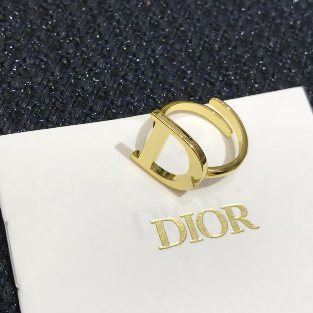 Dior Separate Letters Rings - 4 Pieces - Best Replica Jewelry™