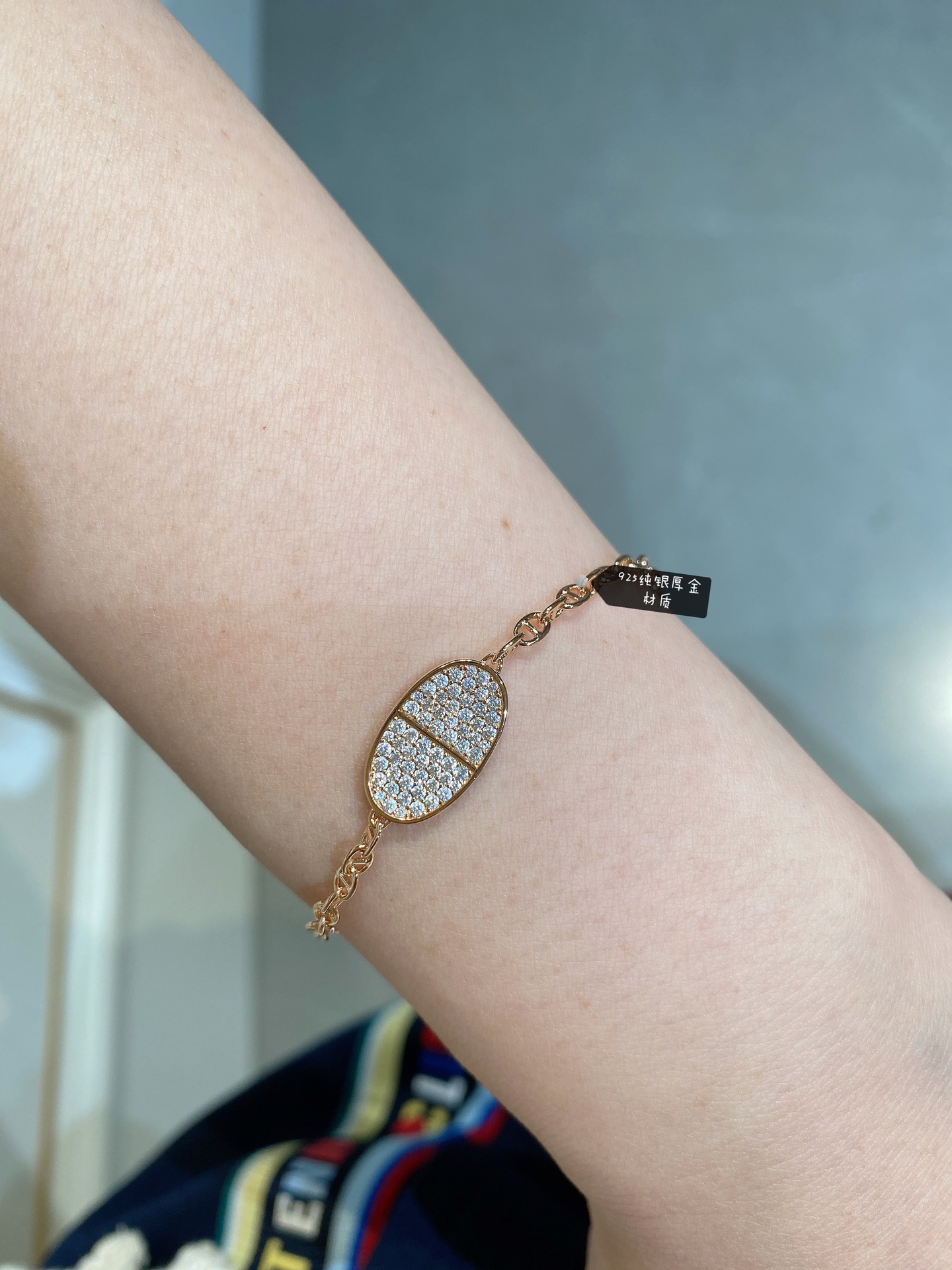 Hermes New Diamond Paved Pig Nose Bracelet - Best Replica Jewelry™