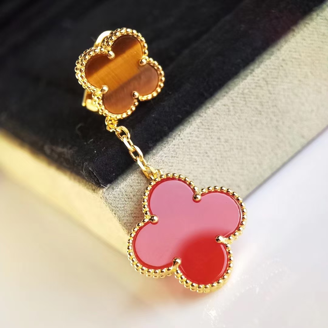 VCA Magic Alhambra Earrings 2 Motifs - Best Replica Jewelry™