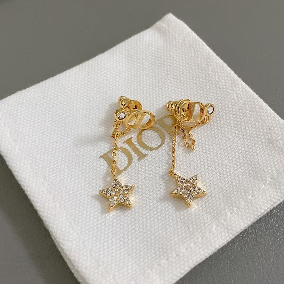 Dior Star Drop Earrings - Best Replica Jewelry™