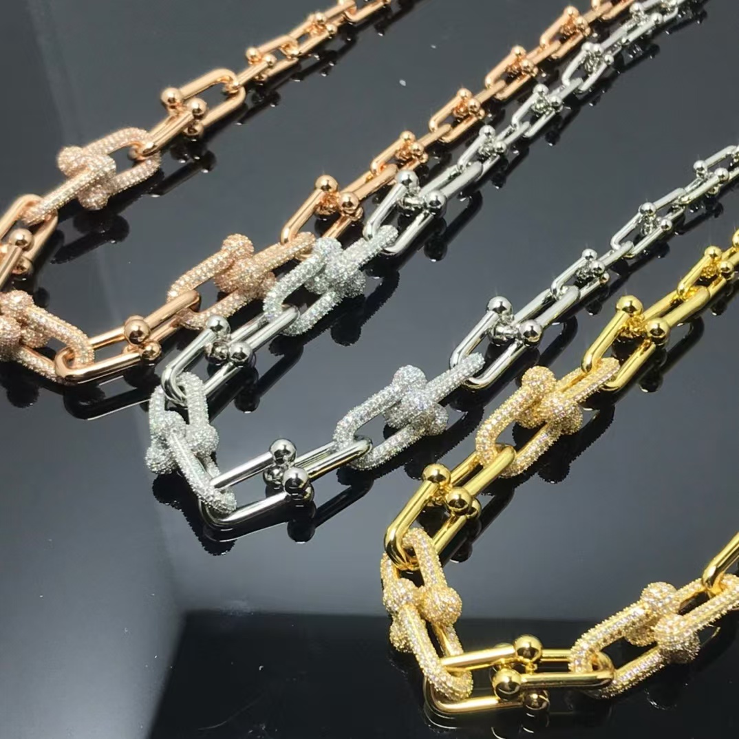 Tiffany HardWear Graduated Link Necklace - Best Replica Jewelry™