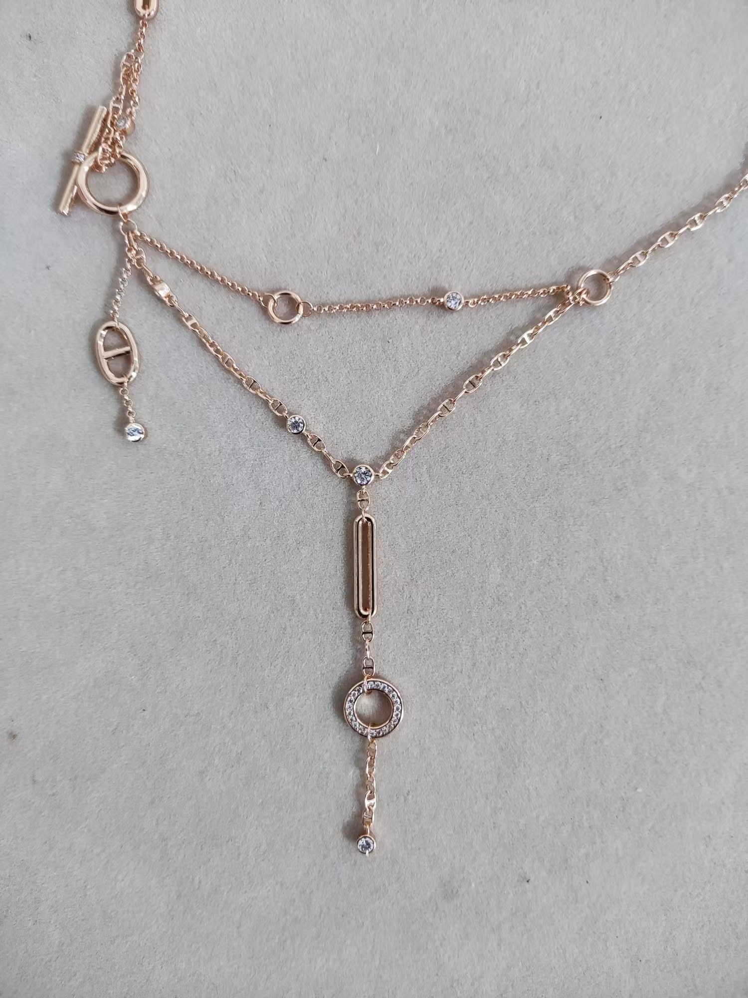 Hermes Drop Pendant Y Necklace - Best Replica Jewelry™