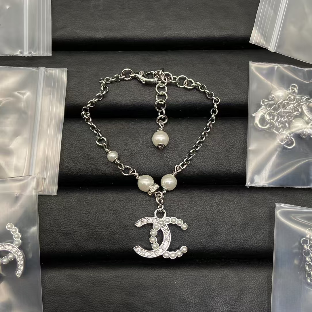 Chanel Large Double C Charm Bracelet - Best Replica Jewelry™