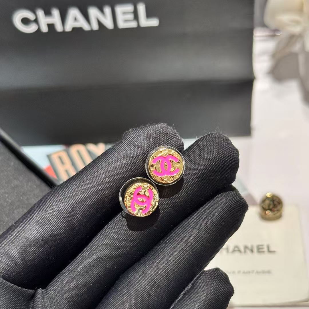 Chanel Round Stud Earrings - Best Replica Jewelry™