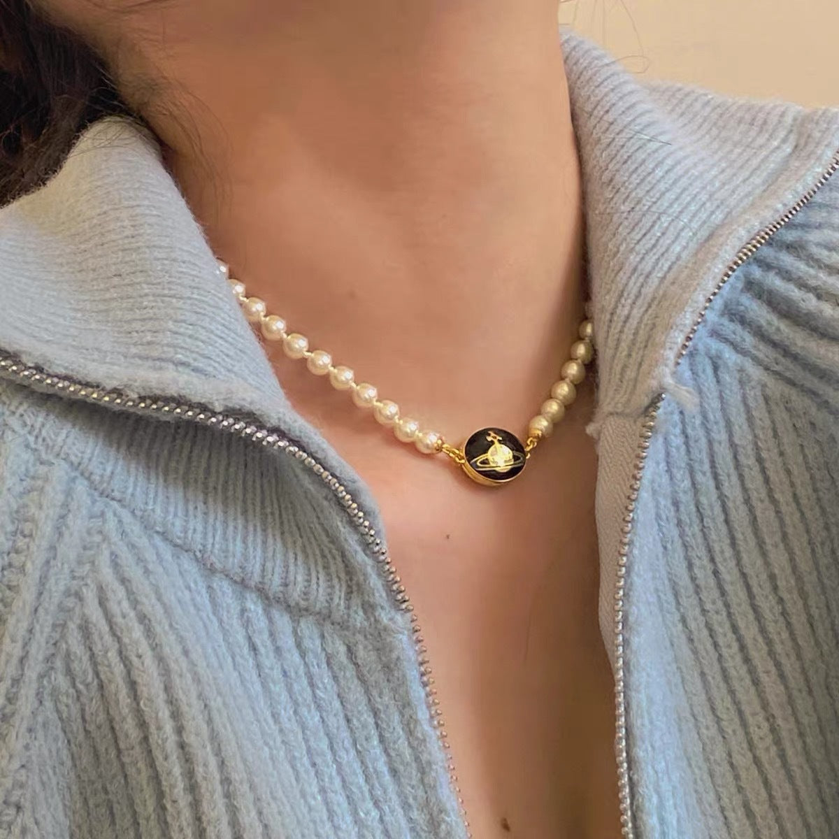 Vivienne Westwood Pearl Loelia Necklace - Best Replica Jewelry™