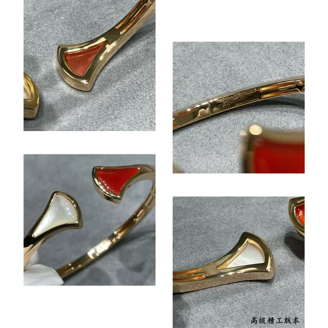 Bvlgari Divas Dream Open Cuff Bangle Bracelet in Yellow Gold - Best Replica Jewelry™