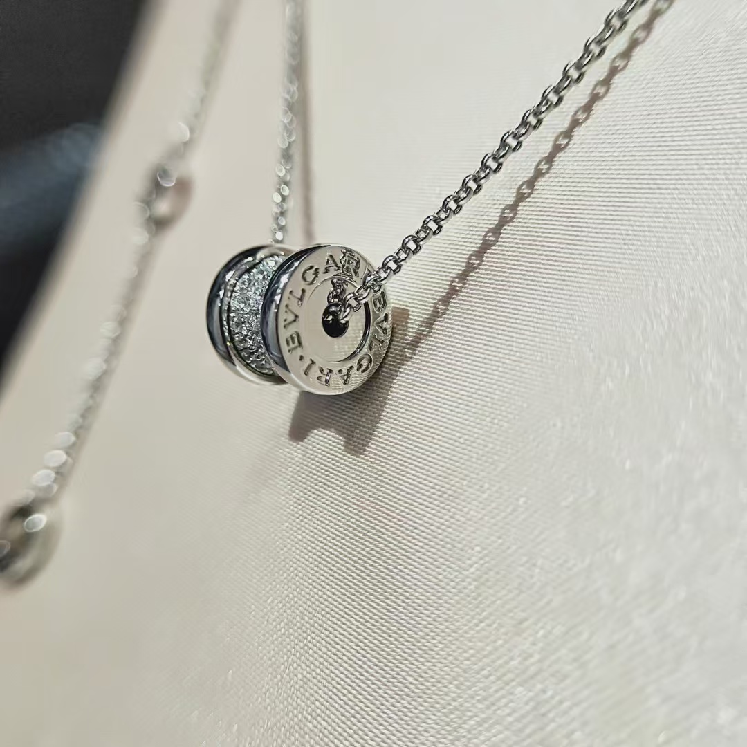 Bvlgari B.zero1 Necklace - Full Diamond - Best Replica Jewelry™