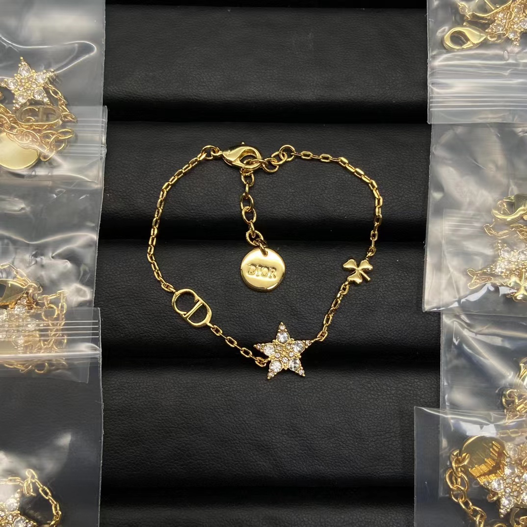 Dior CD Star Four Leaf Clover Bracelet - Best Replica Jewelry™