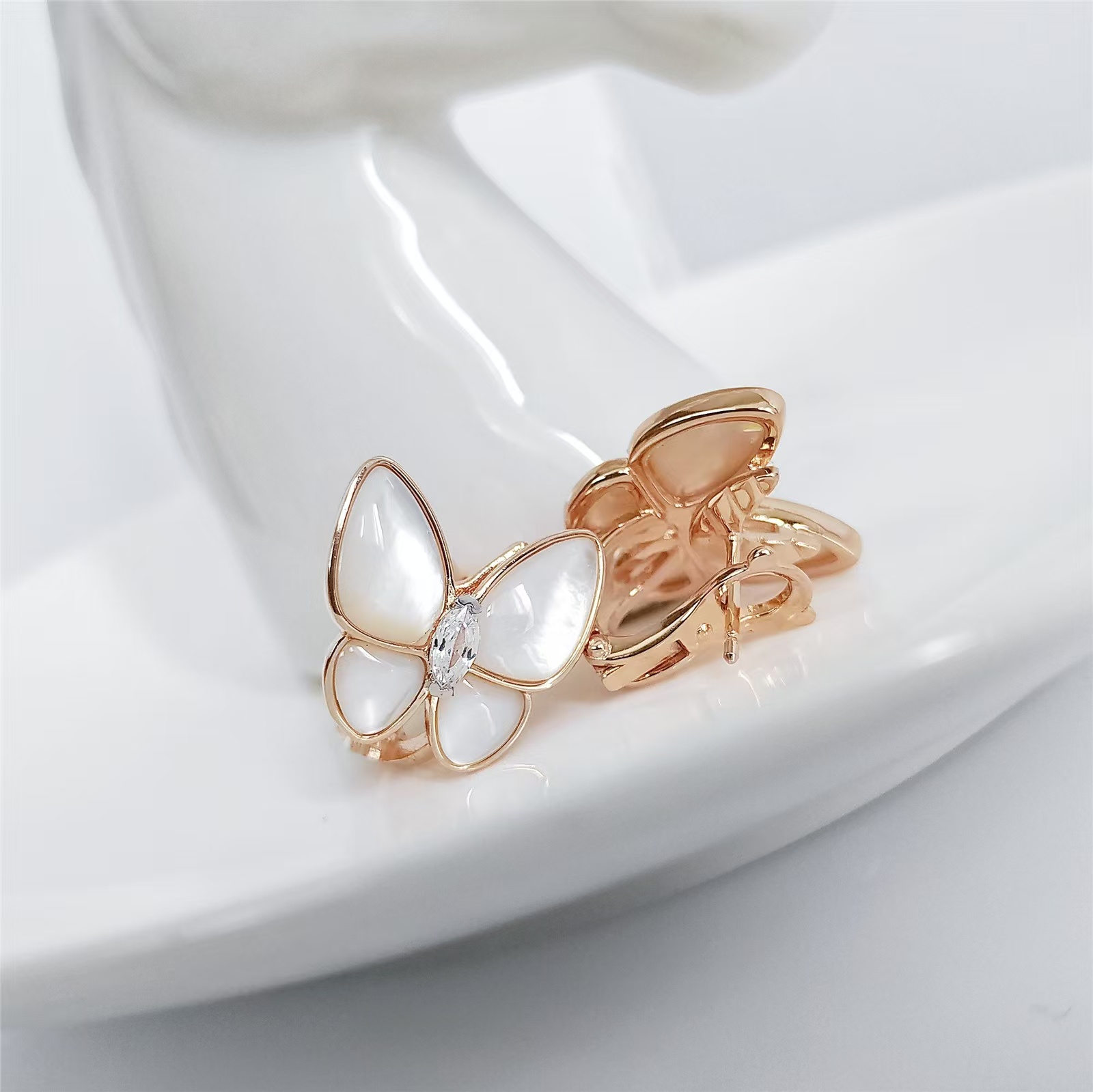 VCA Two Butterfly Earrings - Best Replica Jewelry™