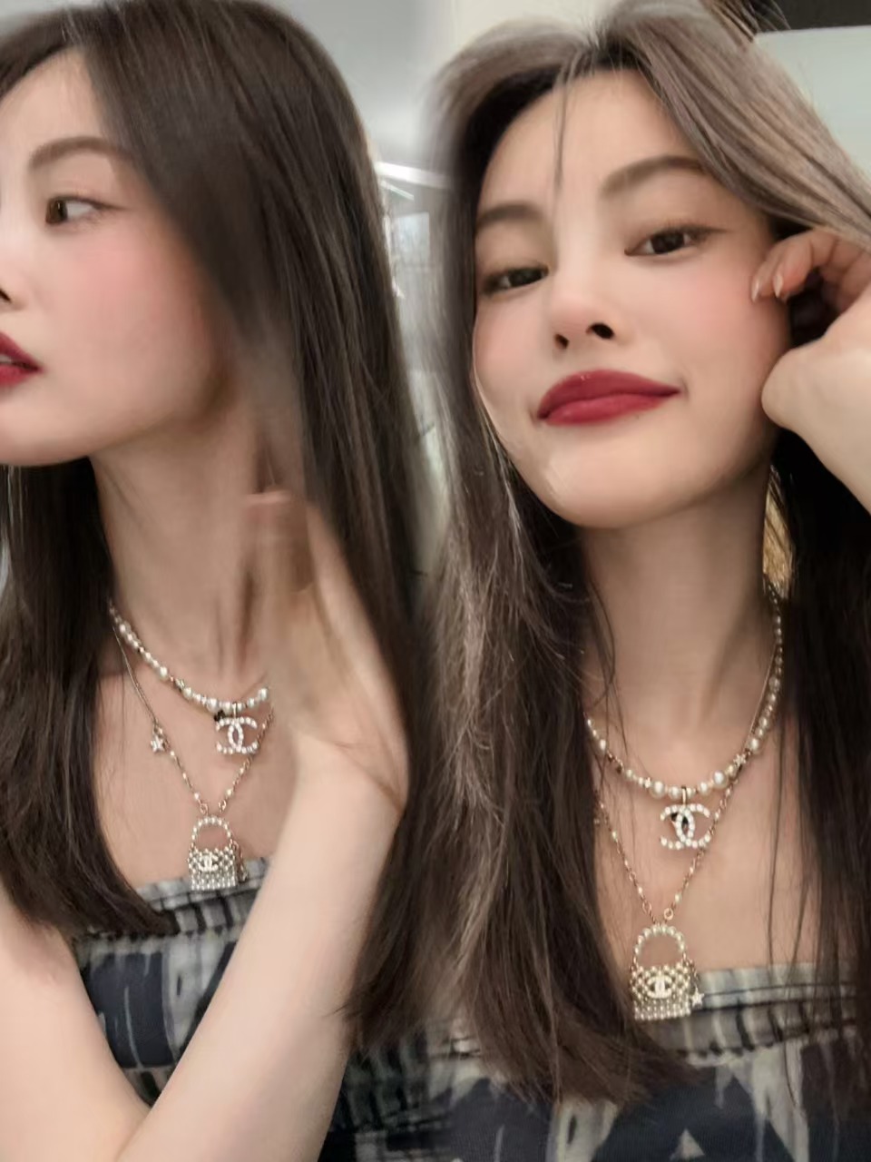 Chanel Pearl Bag Pendant Necklace - Best Replica Jewelry™