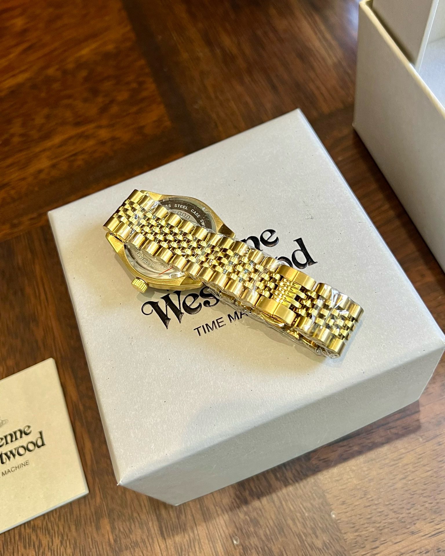 Vivienne Westwood Rose Red Dial Gold Band Watch - 40MM - Best Replica Jewelry™