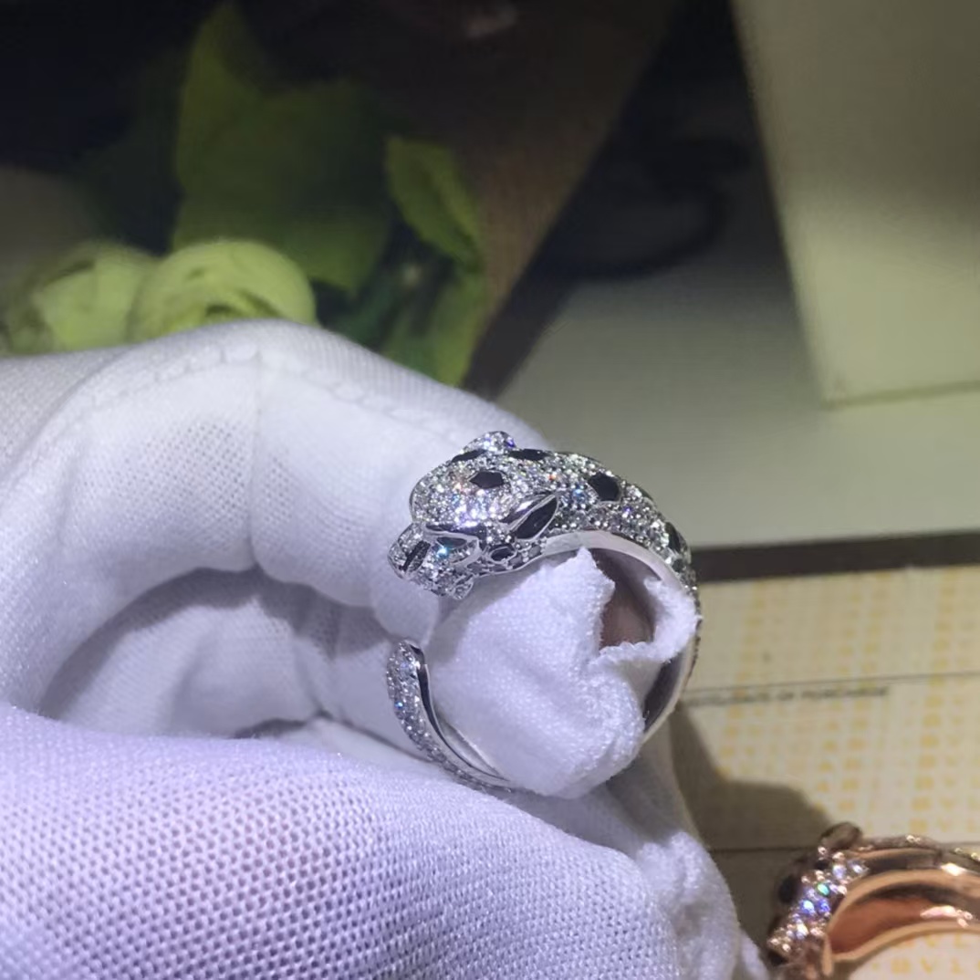 Cartier Leopard Head Panthère De Ring - Best Replica Jewelry™