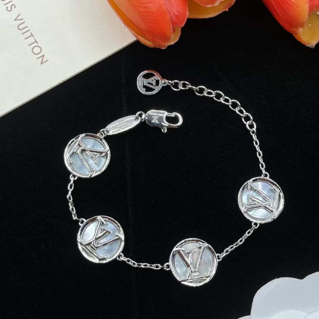 Louis Vuitton 4 LV Letters Bracelet - Best Replica Jewelry™