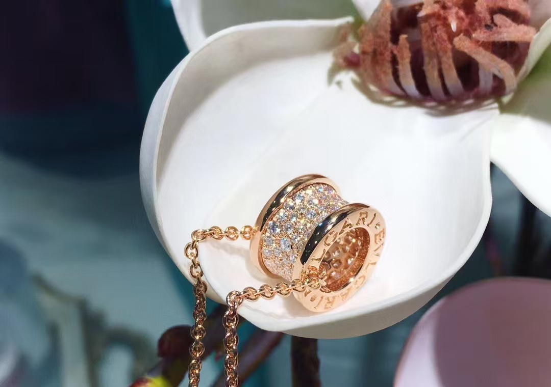 Bvlgari B.zero1 Necklace - Full Diamond - Best Replica Jewelry™