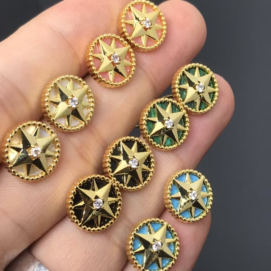 Dior Rose Des Vents Earrings - Small - Best Replica Jewelry™