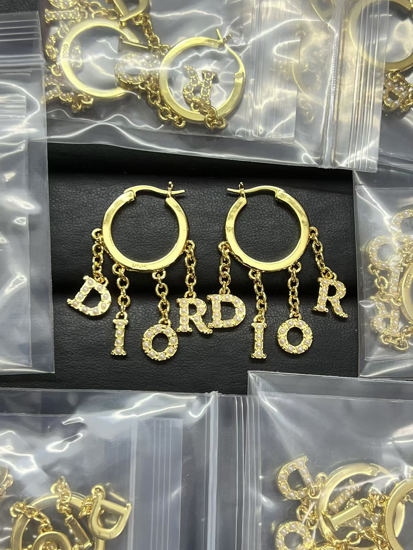 Dior Letter Tassel Earrings - Best Replica Jewelry™