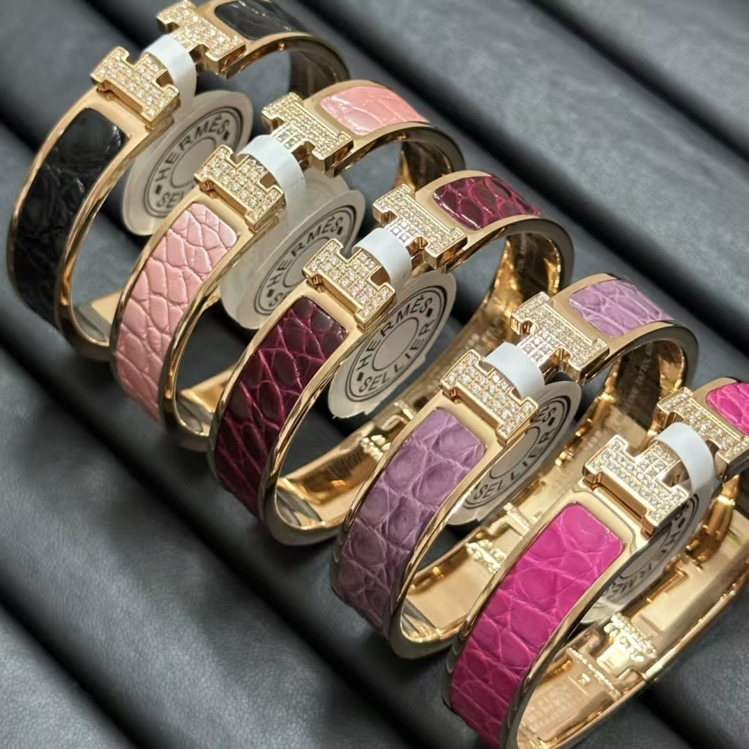 Hermes Crocodile Bracelet Bangle - Best Replica Jewelry™
