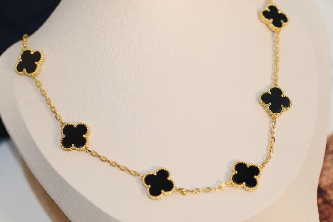 VCA Vintage Alhambra Necklace, 10 Motifs - Best Replica Jewelry™