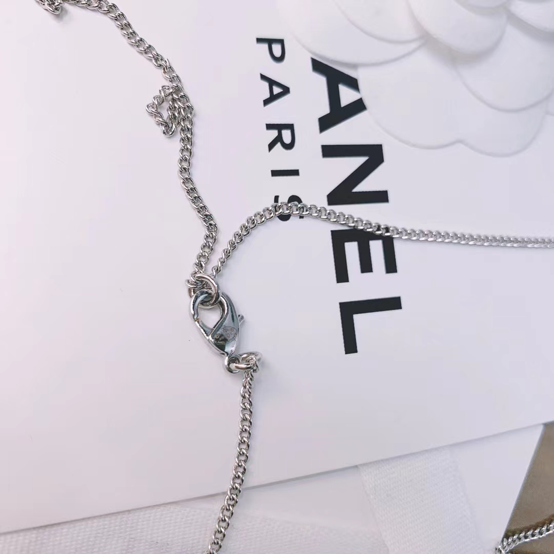 Chanel Silver Color Tassel Pendant Necklace - Best Replica Jewelry™