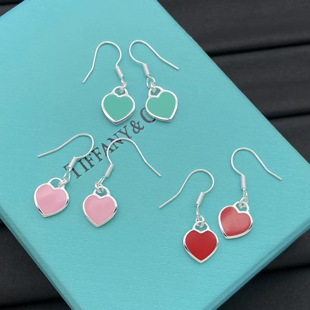 Tiffany Hook Heart Drop Earrings - Best Replica Jewelry™