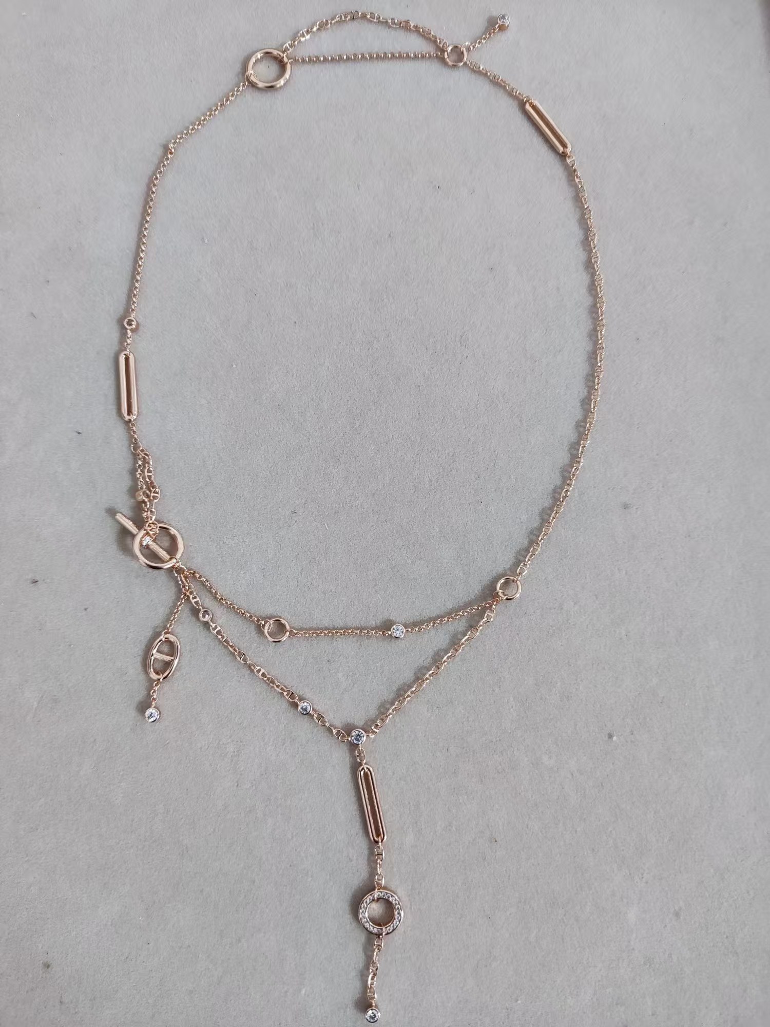 Hermes Drop Pendant Y Necklace - Best Replica Jewelry™