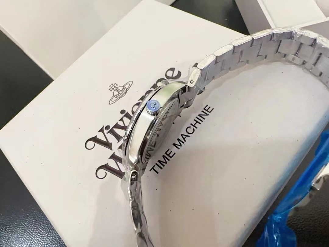 Vivienne Westwood Light Pink Dial Saturn Watch - 28MM - Best Replica Jewelry™