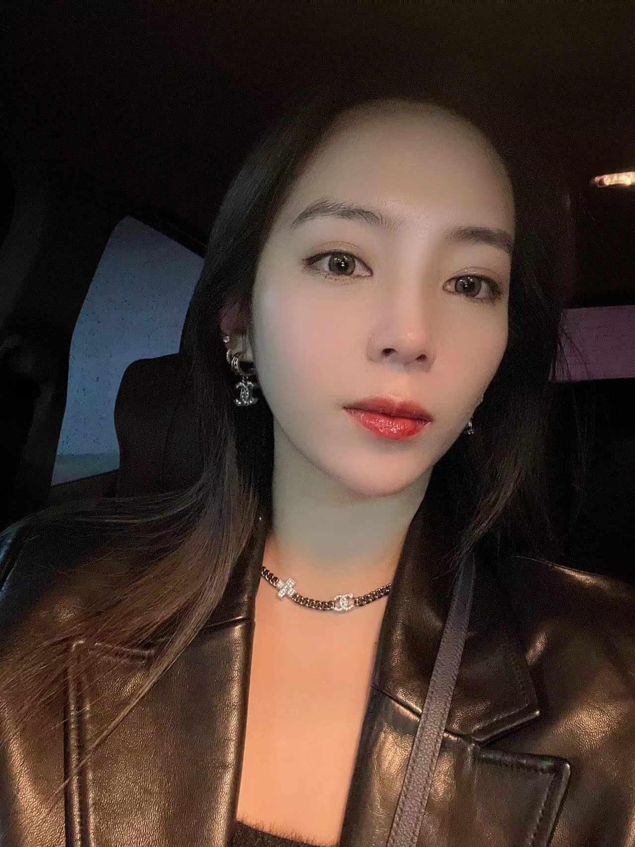 Chanel Black Cuban Chain Choker Necklace - Best Replica Jewelry™