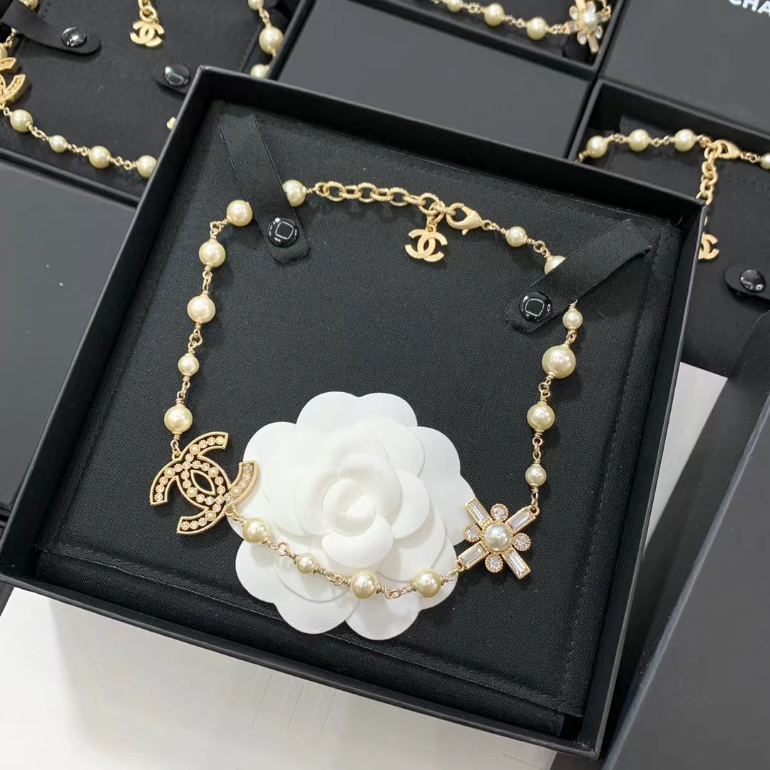 Chanel Luxury Prom Pearl Necklace - Best Replica Jewelry™