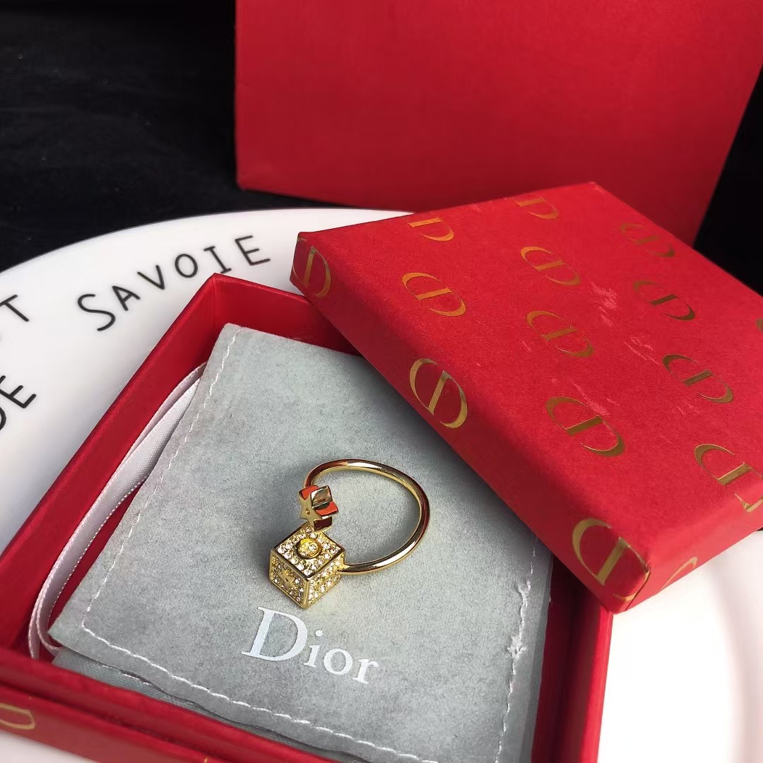 Dior Cube and Star Open Ring - Best Replica Jewelry™