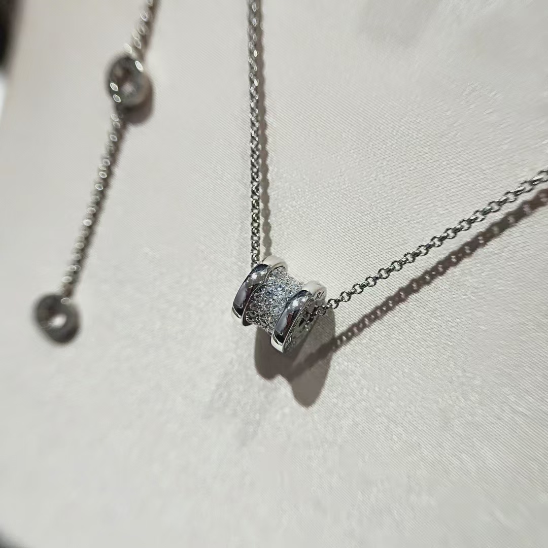 Bvlgari B.zero1 Necklace - Full Diamond - Best Replica Jewelry™