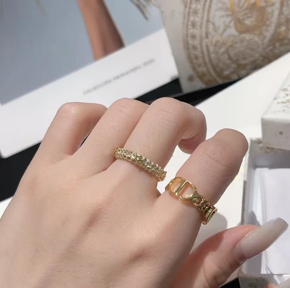 Dior CD Star Stacking Rings - 2 Pieces - Best Replica Jewelry™