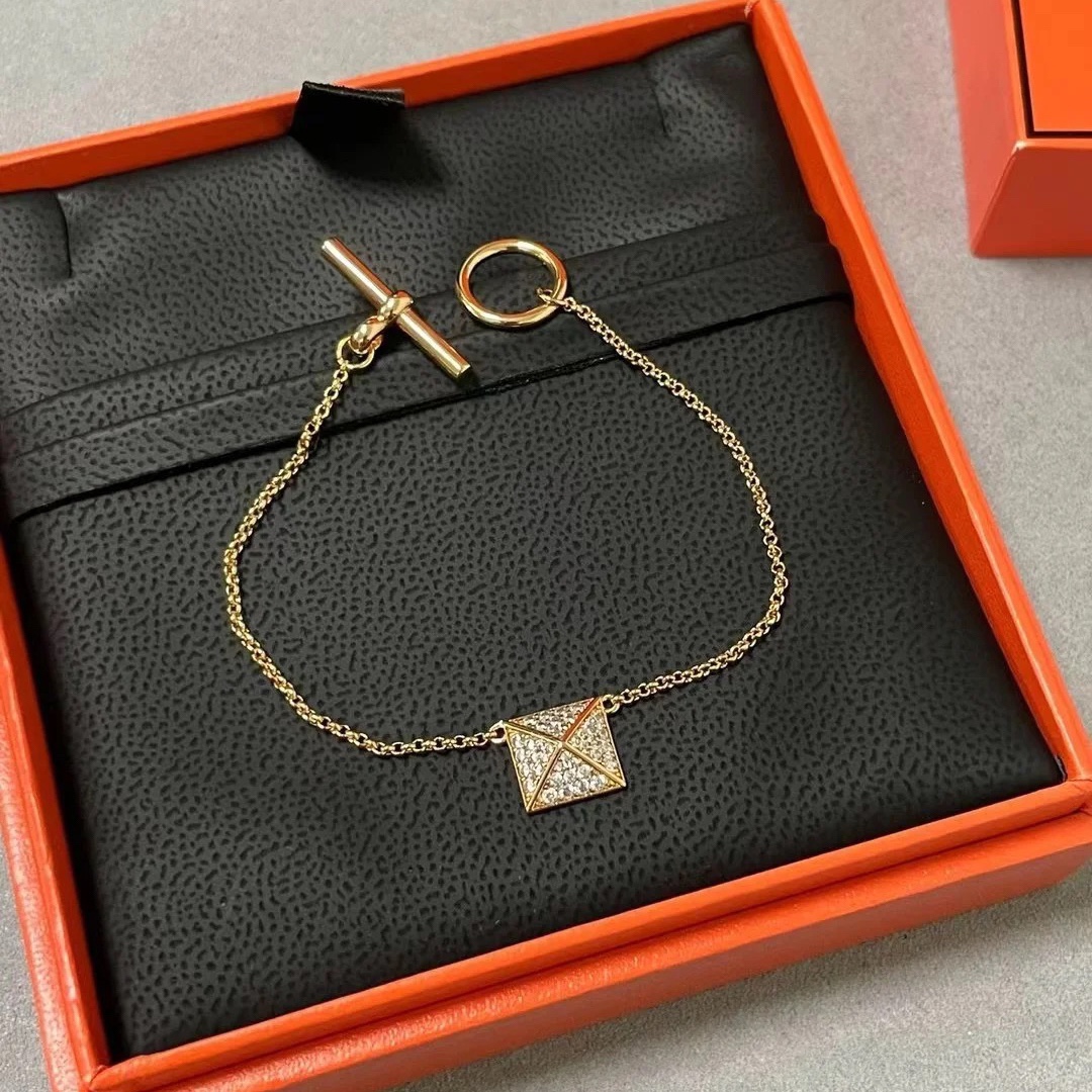 Hermes Square Rivet Bracelet - Best Replica Jewelry™